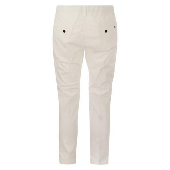  돈답 스트레이트 팬츠 UP518 PSE025U PTD DU WHITE - DONDUP
