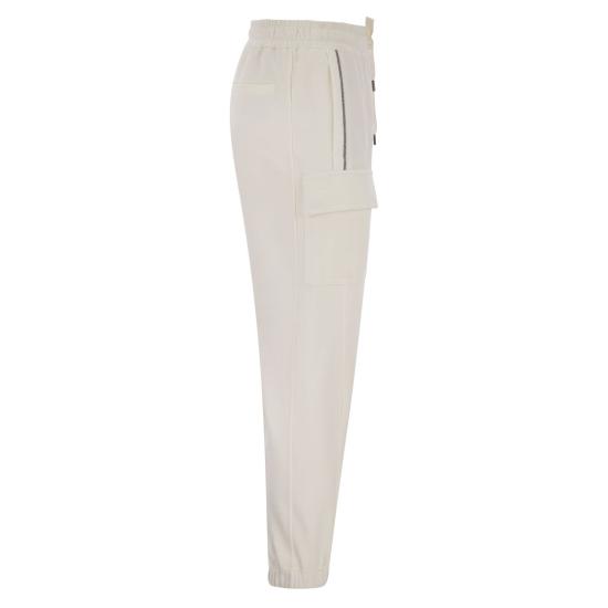  브루넬로 쿠치넬리 스트레이트 팬츠 MN05NEM599 WHITE - BRUNELLO CUCINELLI