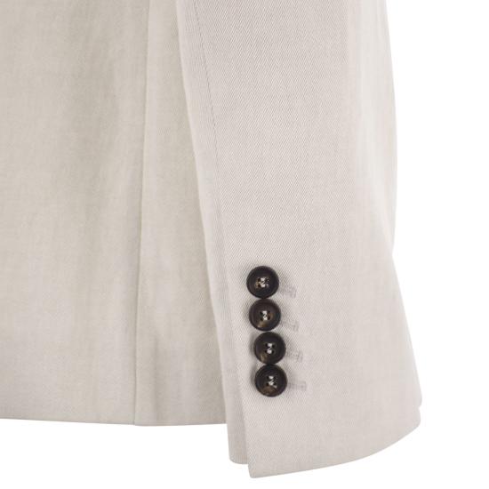  브루넬로 쿠치넬리 수트 자켓 MH5612033 CHALK - BRUNELLO CUCINELLI