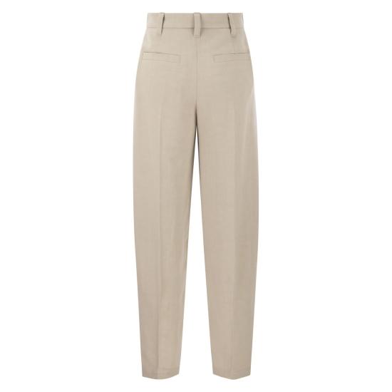  브루넬로 쿠치넬리 스트레이트 팬츠 MH579P8607 SAND - BRUNELLO CUCINELLI