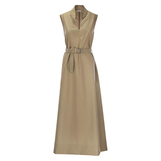  브루넬로 쿠치넬리 미디 원피스 M0F79AEG63 BEIGE