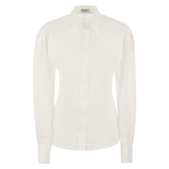  브루넬로 쿠치넬리 셔츠 M0091MI926 WHITE