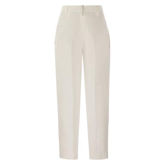  브루넬로 쿠치넬리 스트레이트 팬츠 MH126P8292 WHITE - BRUNELLO CUCINELLI