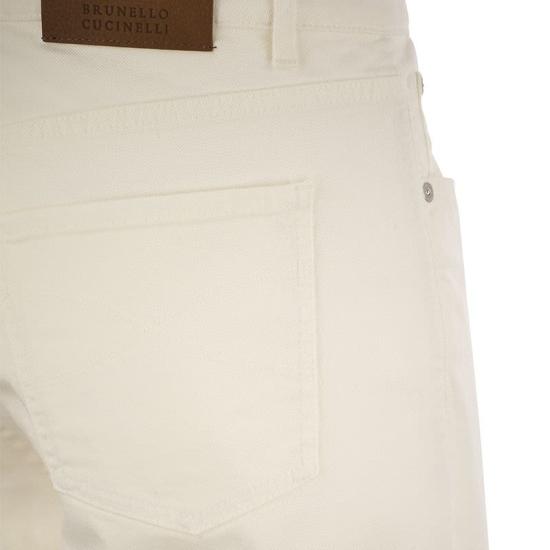  브루넬로 쿠치넬리 라이트웨이트 데님 팬츠 M277PD3210 WHITE - BRUNELLO CUCINELLI