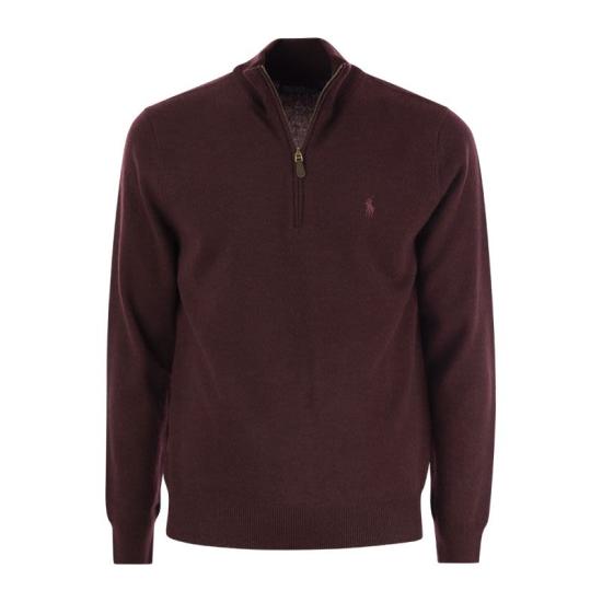 폴로 랄프로렌 집업 니트 710876756 BORDEAUX