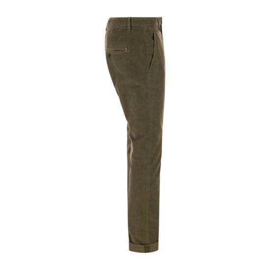  돈답 스트레이트 팬츠 UP235 VS0028X TRT DU MILITARY GREEN - DONDUP