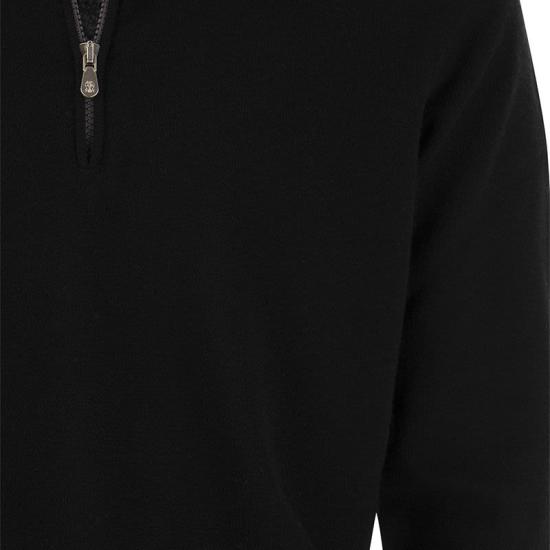  브루넬로 쿠치넬리 캐시미어 집업 니트 M2200124 BLACK - BRUNELLO CUCINELLI