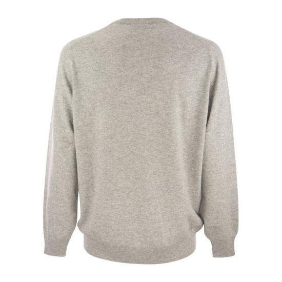 25FW 브루넬로 쿠치넬리 캐시미어 니트 M2200100 GREY - BRUNELLO CUCINELLI