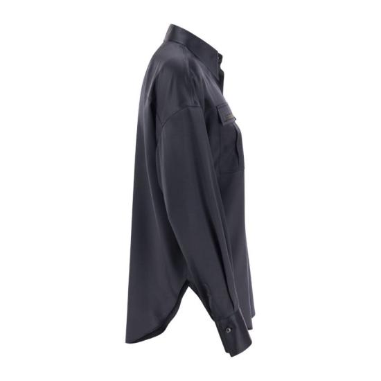  브루넬로 쿠치넬리 블라우스/셔츠 MPC59MV816 BLUE - BRUNELLO CUCINELLI