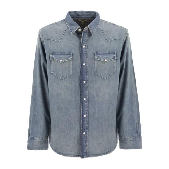  폴로 랄프로렌 웨스턴 레귤러핏 데님 셔츠  710703936 LIGHT DENIM