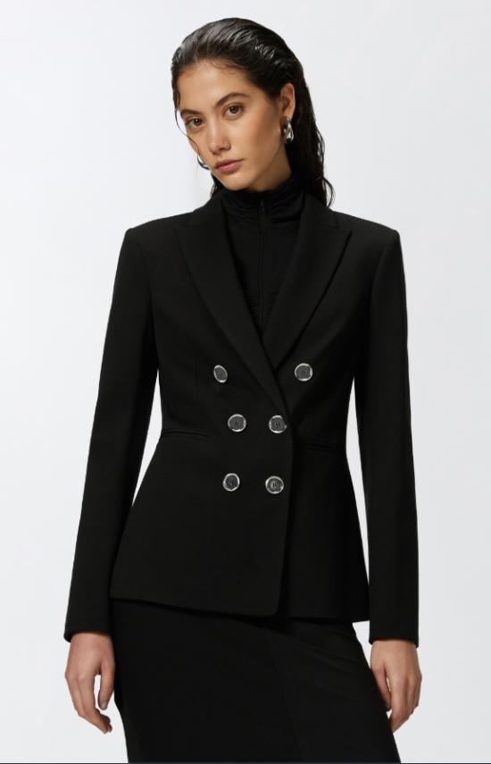 24FW 핑코 수트 자켓 100256A24C Z99 Black - PINKO