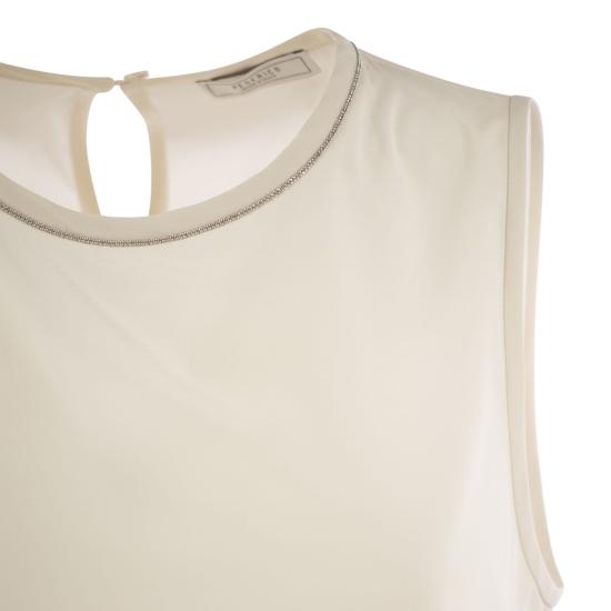  페세리코 민소매 티셔츠 A08903 PEARL - PESERICO