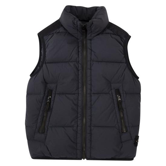 24FW [키즈] 스톤 아일랜드 베스트 8116G03 NAVY