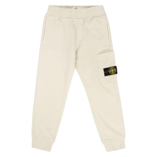 24FW [키즈] 스톤 아일랜드 트레이닝/조거 팬츠 8116615 WHITE