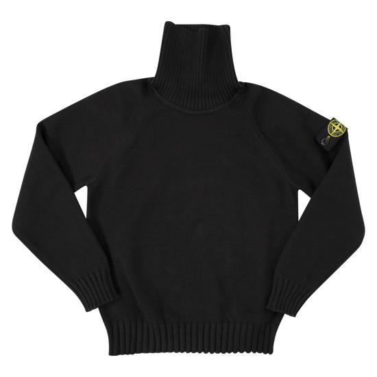 24FW [키즈] 스톤 아일랜드 터틀넥 니트 8116504 BLACK