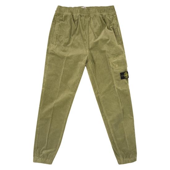 24FW [키즈] 스톤 아일랜드 트레이닝/조거 팬츠 8116304 GREEN
