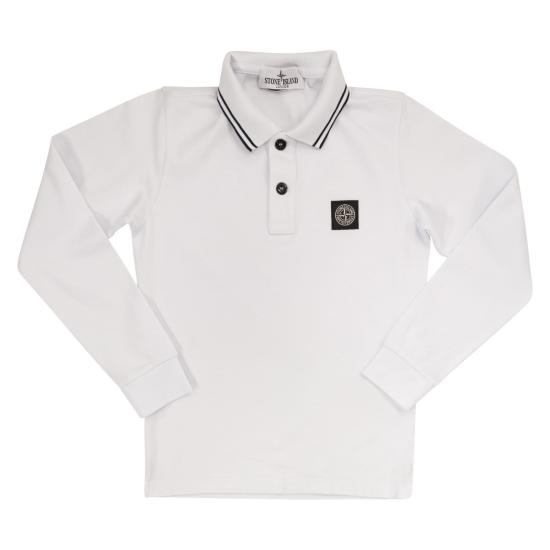 24FW [키즈] 스톤 아일랜드 폴로 셔츠 8116207 WHITE