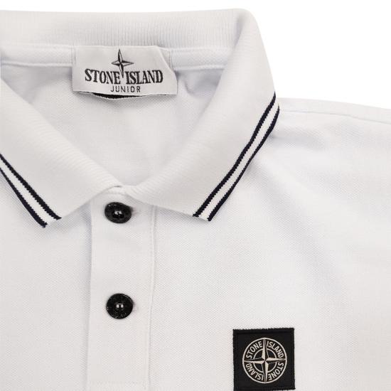 24FW [키즈] 스톤 아일랜드 폴로 셔츠 8116207 WHITE - STONE ISLAND