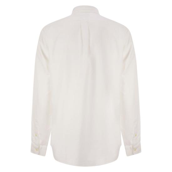 26SS 폴로 랄프로렌 컬러 포니 자수 커스텀 핏 버튼 다운 셔츠 710792041 WHITE - POLO RALPH LAUREN