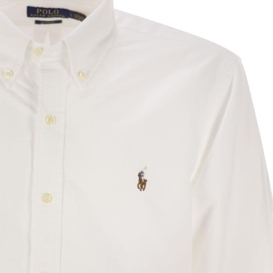 26SS 폴로 랄프로렌 컬러 포니 자수 커스텀 핏 버튼 다운 셔츠 710792041 WHITE - POLO RALPH LAUREN