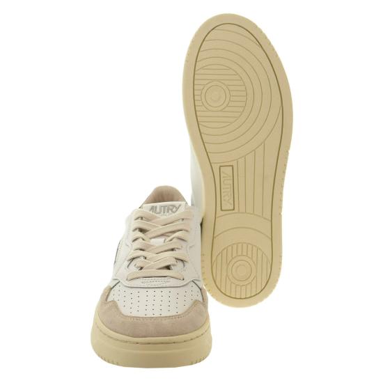  오트리 메달리스트 로우 스니커즈 AULM WHITE BLUE - AUTRY