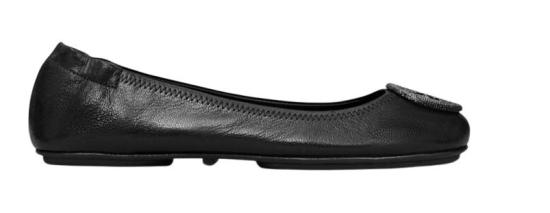 25SS 토리버치 미니 트래블 발레 플랫 슈즈  155637 006 Black - TORY BURCH