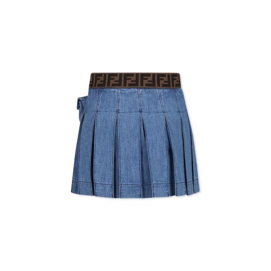 26FW [키즈] 펜디 스커트 JFE165 ATRF F0QG0 DENIM - FENDI