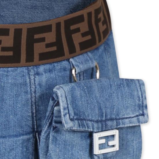 26FW [키즈] 펜디 스커트 JFE165 ATRF F0QG0 DENIM - FENDI