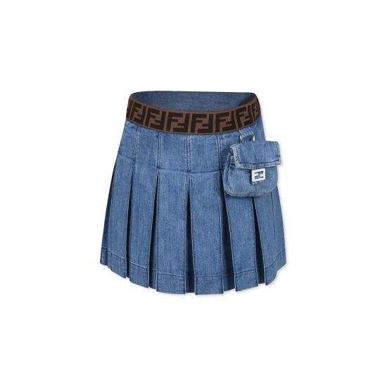 26FW [키즈] 펜디 스커트 JFE165 ATRF F0QG0 DENIM