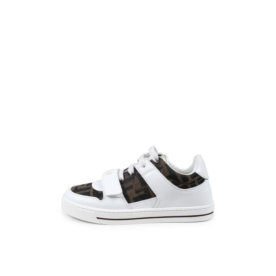 25FW [키즈] 펜디 스니커즈 JMR476 AHGY F0C1A WHITE - FENDI