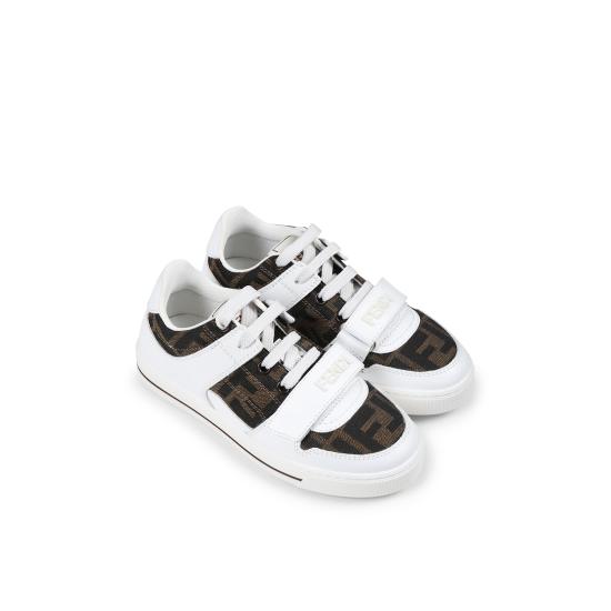 25FW [키즈] 펜디 스니커즈 JMR476 AHGY F0C1A WHITE - FENDI