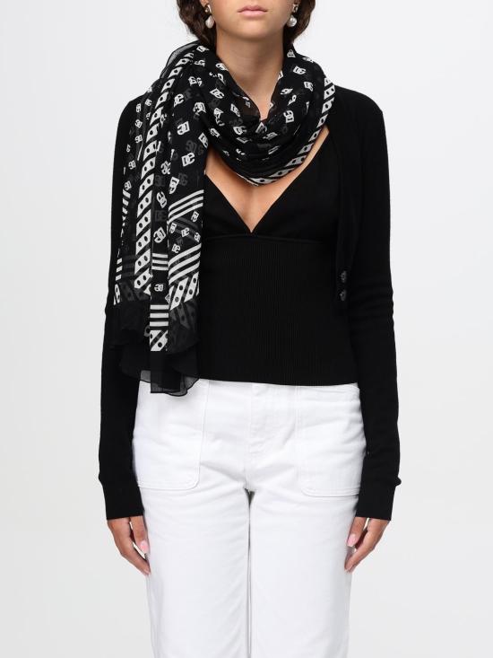 24FW 돌체앤가바나 머플러/스카프 FN090RGDB72 HN4ZW Black - DOLCE & GABBANA