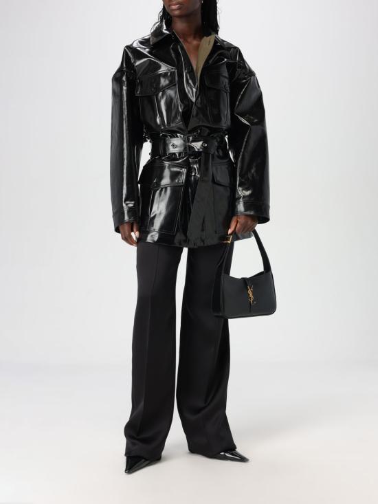 25FW 생로랑 스트레이트 팬츠 803599Y013G 1000 Black - SAINT LAURENT