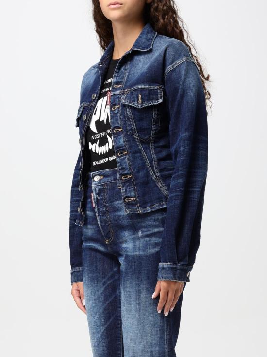 24FW 디스퀘어드2 블라우스 S75DL0671S30664 470 Blue - DSQUARED2