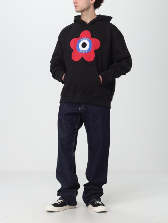  겐조 후드 티셔츠 FD65SW0744ME 99J Black - KENZO