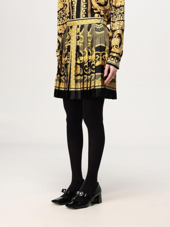 24FW 베르사체 숏 스커트 10008291A11528 5BC60 Black - VERSACE