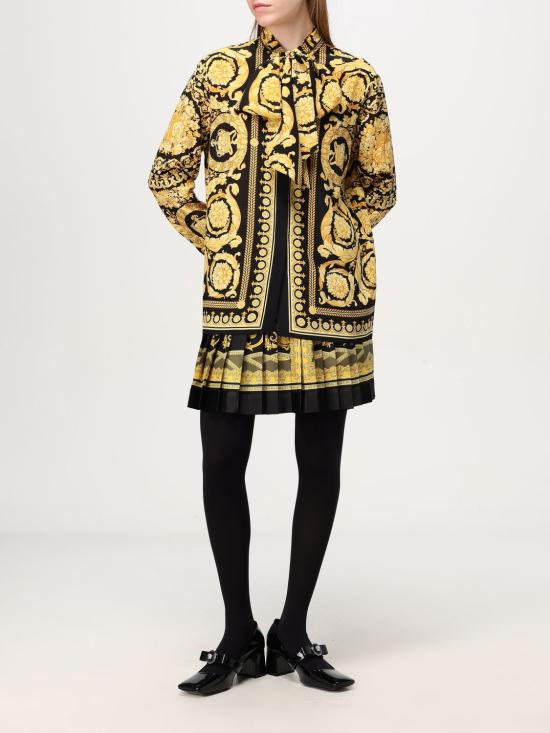 24FW 베르사체 숏 스커트 10008291A11528 5BC60 Black - VERSACE