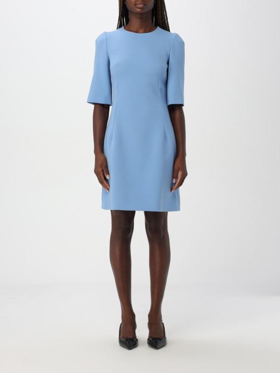 24FW 돌체앤가바나 롱 원피스 F6GAUTFU2L8 F3981 Gnawed Blue