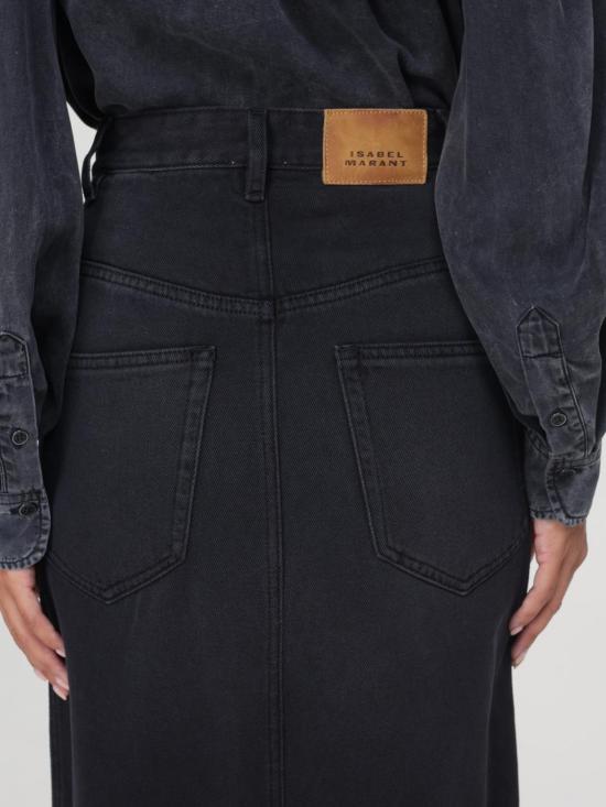 25FW 이자벨마랑에뚜왈 롱 스커트 JU0045FBB1H07I 02FK Black - ISABEL MARANT ETOILE