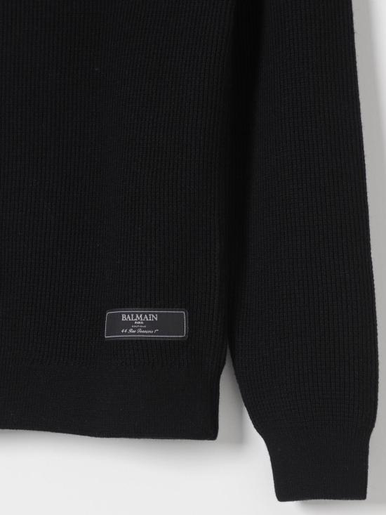 25FW [키즈] 발망 풀오버 BV9P70Z2359 930 Black - BALMAIN