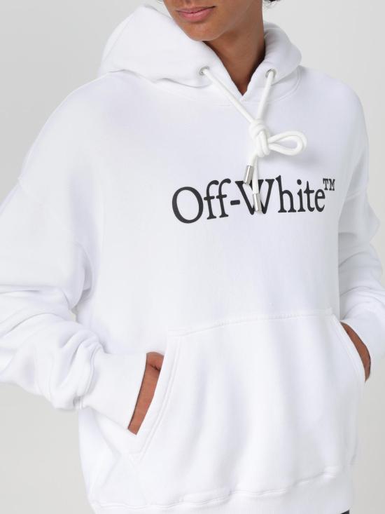 오프화이트 후드 티셔츠 0MBB085C99FLE0120110 White - OFF WHITE