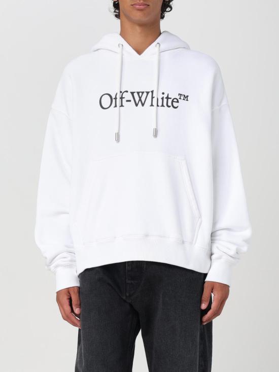  오프화이트 후드 티셔츠 0MBB085C99FLE0120110 White