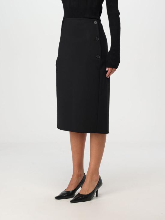  쿠레쥬 미디 스커트 424CJU196W00113 9999 Black - COURREGES