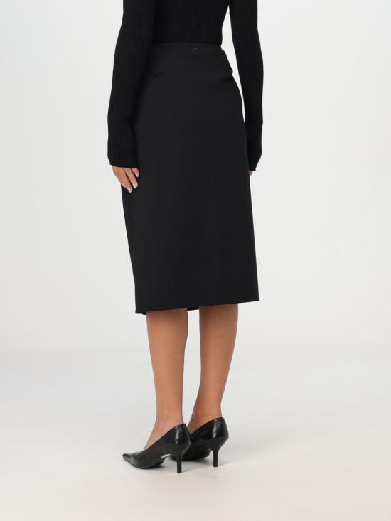  쿠레쥬 미디 스커트 424CJU196W00113 9999 Black - COURREGES