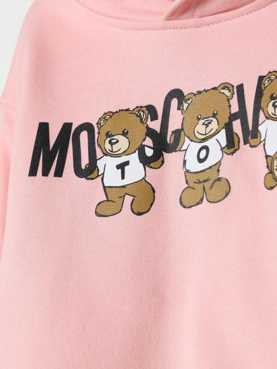 24FW [키즈] 모스키노 트레이닝 상의 HMF07KLCA40 50209 Pink - MOSCHINO