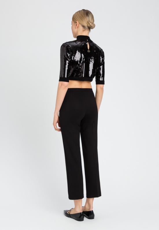  트윈셋 스트레이트 팬츠 242TT2048 00006 Black - TWINSET