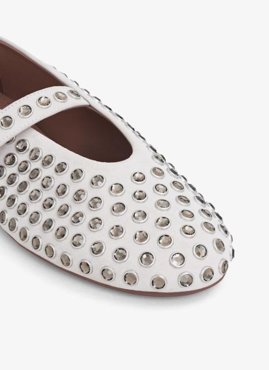 24FW 알라이아 플랫 슈즈 AA3A029CK234 865 GRES - ALAIA