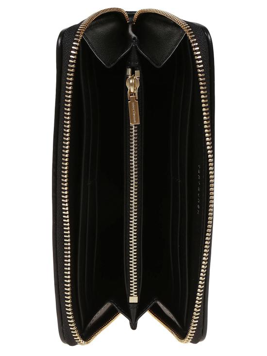  토리버치 키라 쉐브론 집 컨티넨탈 월렛 90348001 Black - TORY BURCH