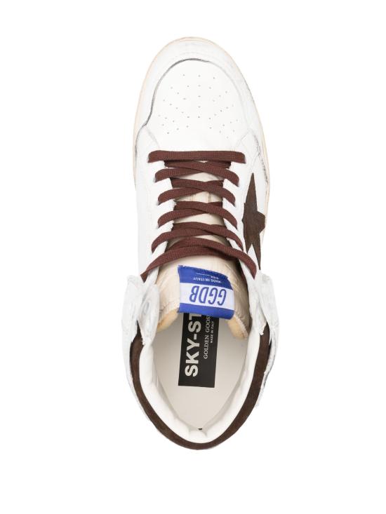 25FW 골든구스 스니커즈 GMF00230F004005 11362 WHITE BEIGE CHOCOLATE BROWN - GOLDEN GOOSE