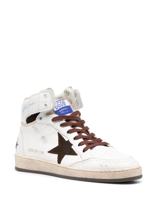 25FW 골든구스 스니커즈 GMF00230F004005 11362 WHITE BEIGE CHOCOLATE BROWN - GOLDEN GOOSE
